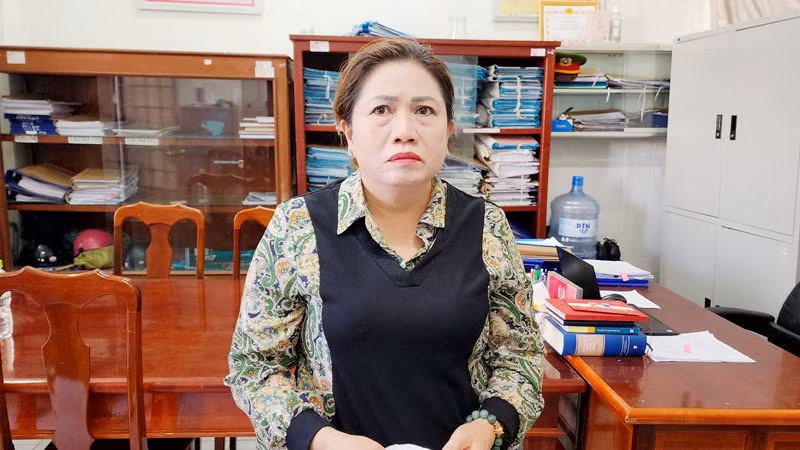 Bị can Võ Thị Thanh Nga. (Ảnh: VĂN VŨ)