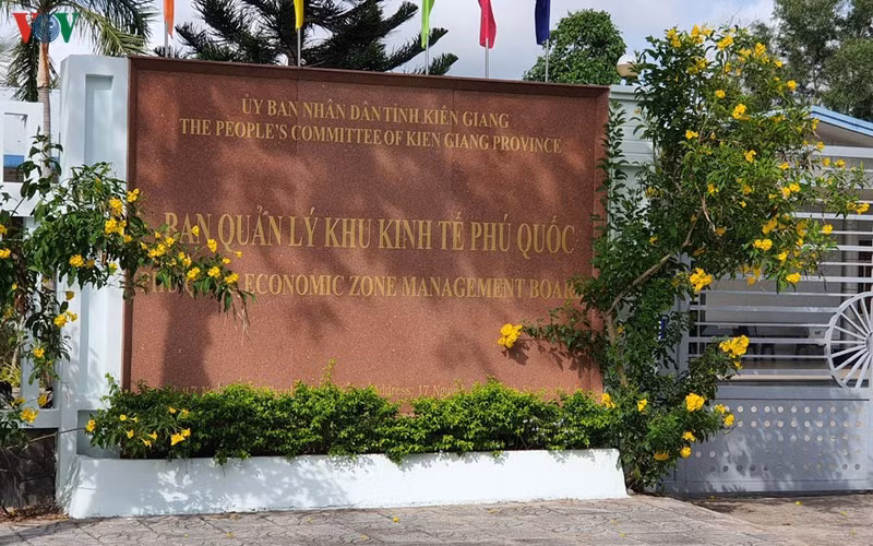 Trụ sở Ban Quản lý Khu kinh tế Phú Quốc, tỉnh Kiên Giang. (Ảnh: HỮU TUẤN)