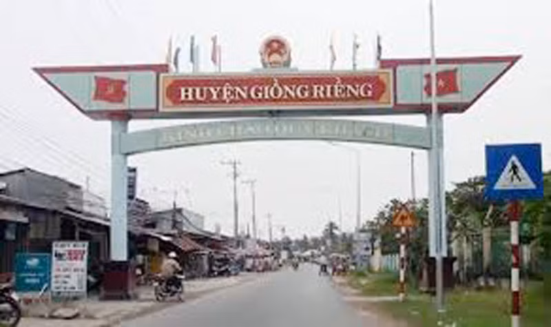 Huyện Giồng Riềng, tỉnh Kiên Giang. (Ảnh: Cổng thông tin điện tử tỉnh Kiên Giang)