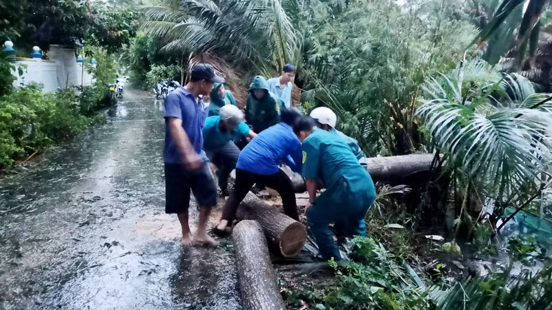 Bộ đội phối hợp với các cơ quan, đơn vị và chính quyền địa phương phối hợp giúp dân dọn dẹp cây ngã do bão số 1. Bộ đội phối hợp với các cơ quan, đơn vị và chính quyền địa phương phối hợp giúp dân dọn dẹp cây ngã do bão số 1.