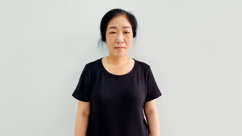 Bị can Vũ Thị Thanh. (Ảnh: VĂN VŨ)
