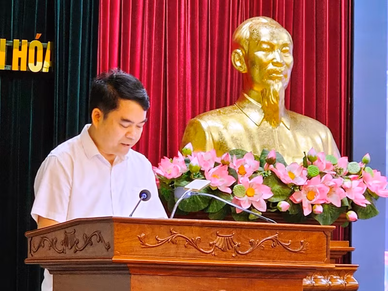 Đại diện Ngành Giáo dục và Đào tạo Thanh Hóa tham dự hội nghị.