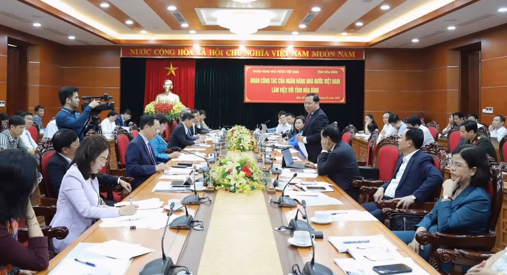 Các đại biểu tại buổi làm việc.