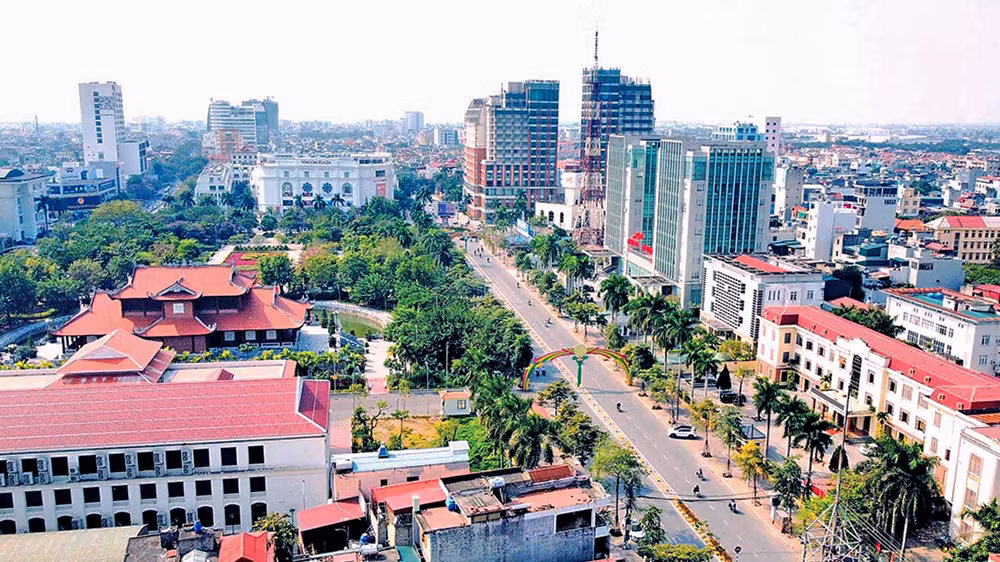 Một góc thành phố Thái Bình. (Ảnh HỒNG LIÊN)