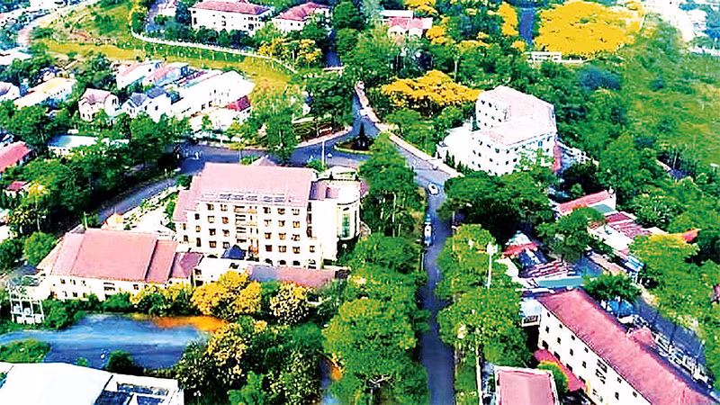 Một góc của thành phố Gia Nghĩa, trung tâm hành chính của tỉnh Ðắk Nông nhìn từ trên cao.