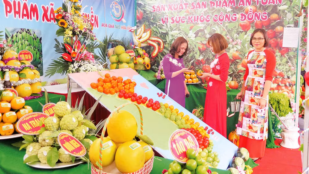 Nhiều hộ nông dân ở huyện Hữu Lũng đem sản phẩm đến tham dự trưng bày quảng cáo tại các lễ hội cây ăn quả của huyện và tỉnh. 