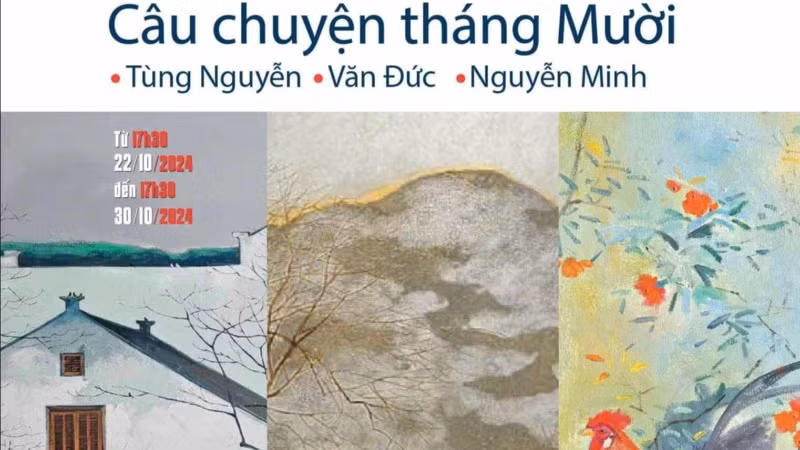 Triển lãm tranh mang cảm hứng thu đầy lãng mạn.