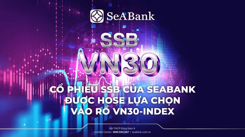 Cổ phiếu SSB được lựa chọn vào rổ VN30-Index