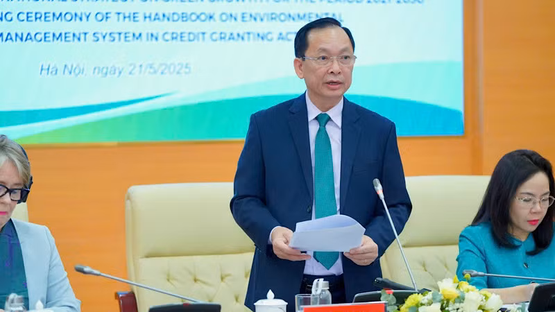 Phó Thống đốc Thường trực Ngân hàng Nhà nước Đào Minh Tú phát biểu.