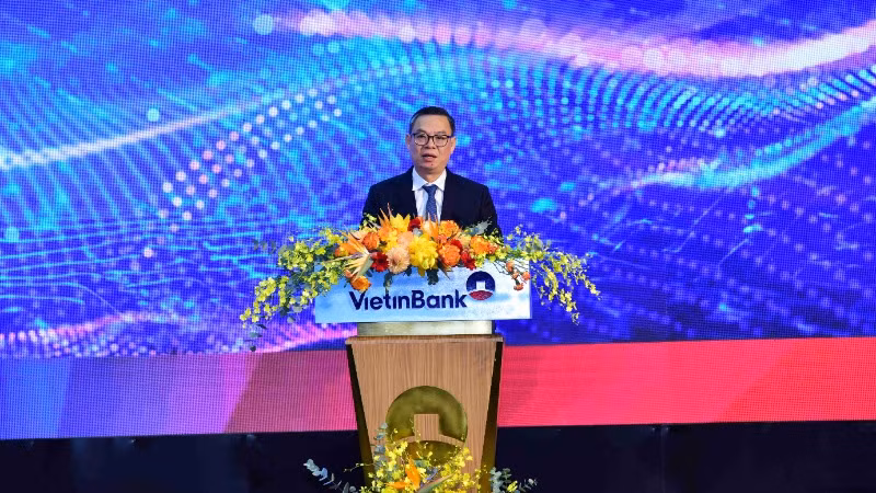 Chủ tịch Hội đồng Quản trị VietinBank Trần Minh Bình phát biểu tại Đại hội. Chủ tịch Hội đồng Quản trị VietinBank Trần Minh Bình phát biểu tại Đại hội.