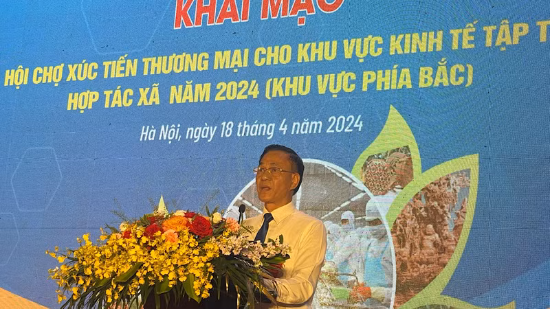 Phó Chủ tịch Liên minh Hợp tác xã Việt Nam Nguyễn Mạnh Cường phát biểu Phó Chủ tịch Liên minh Hợp tác xã Việt Nam Nguyễn Mạnh Cường phát biểu