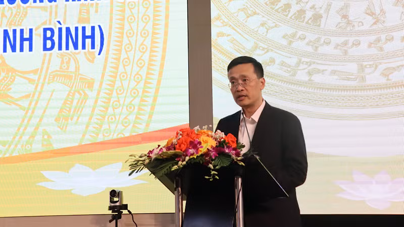 Phó Thống đốc Ngân hàng Nhà nước Phạm Quang Dũng phát biểu tại hội nghị. Phó Thống đốc Ngân hàng Nhà nước Phạm Quang Dũng phát biểu tại hội nghị.