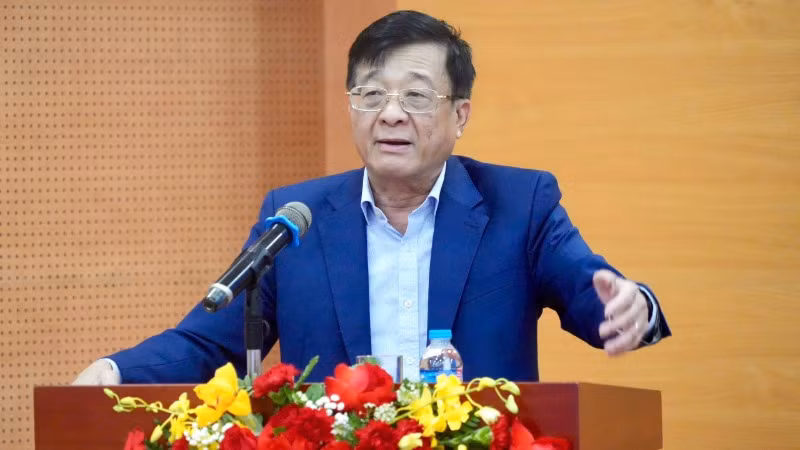 Phó Chủ tịch kiêm Tổng Thư ký Hiệp hội Ngân hàng Việt Nam Nguyễn Quốc Hùng phát biểu.