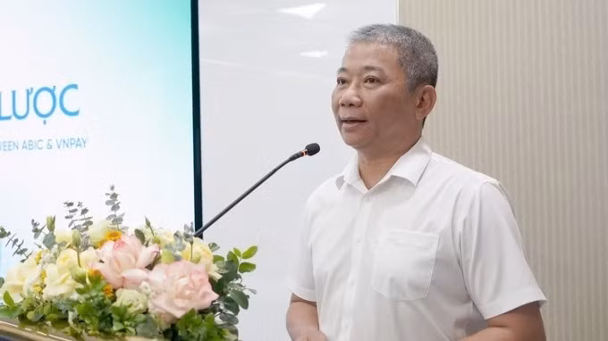 Chủ tịch Hội đồng Quản trị Bảo hiểm Agribank Nguyễn Tiến Hải phát biểu tại buổi lễ. Chủ tịch Hội đồng Quản trị Bảo hiểm Agribank Nguyễn Tiến Hải phát biểu tại buổi lễ.