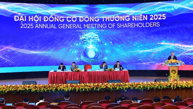 Toàn cảnh Đại hội đồng cổ đông thường niên 2025 của VietinBank.