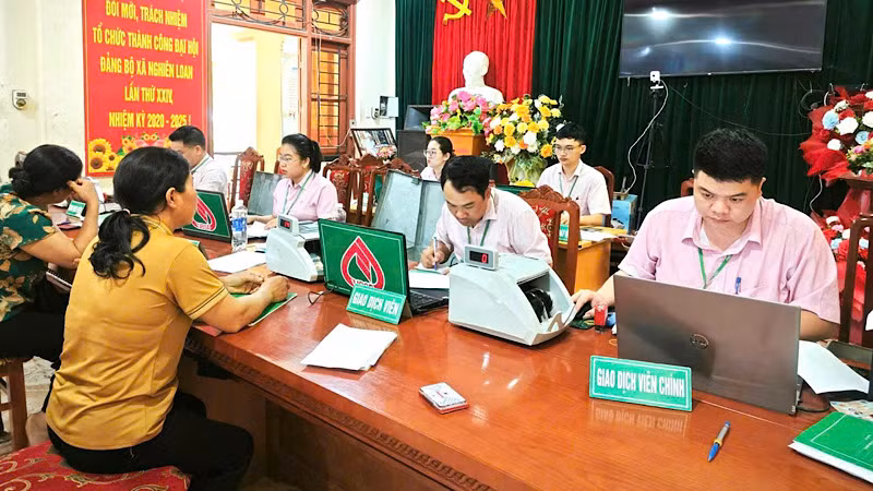 Điểm giao dịch tại xã của NHCSXH tỉnh Bắc Kạn.