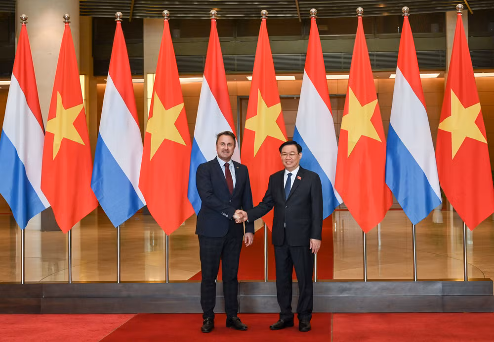 [Ảnh] Chủ tịch Quốc hội Vương Đình Huệ hội kiến Thủ tướng Đại Công quốc Luxembourg Xavier Bettel ảnh 4