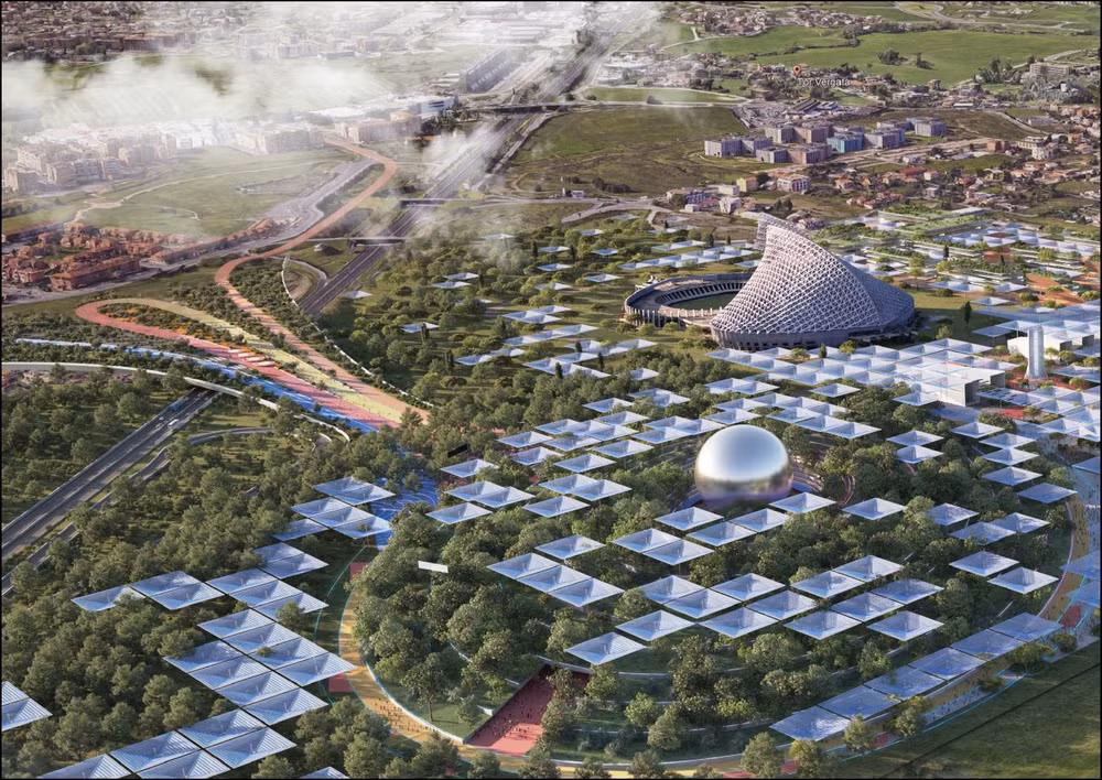 Phối cảnh không gian diễn ra sự kiện Roma Expo 2030. (Nguồn: Đại sứ quán Italia tại Việt Nam)