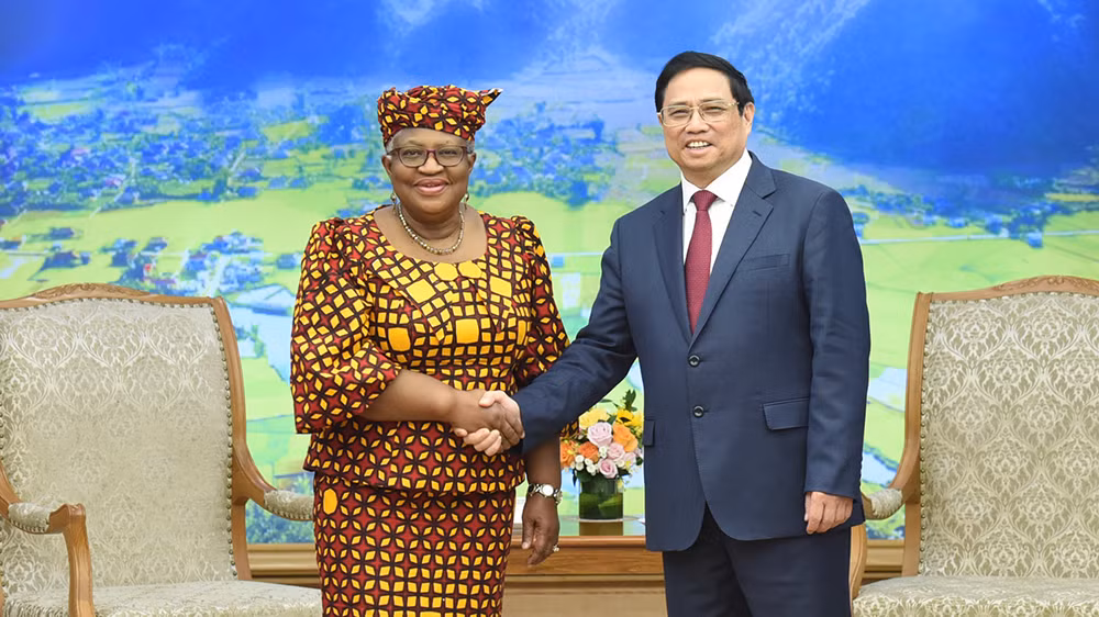 Thủ tướng Phạm Minh Chính tiếp bà Ngozi Okonjo-Iweala, Tổng Giám đốc WTO.