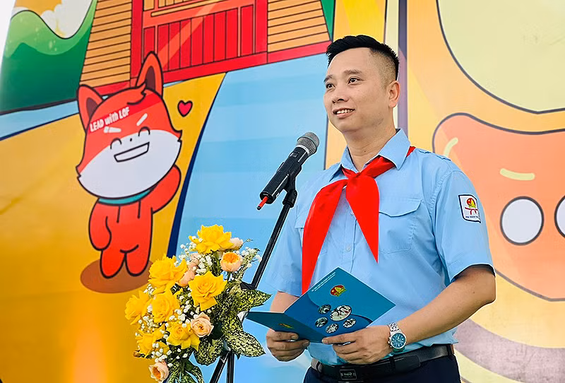 Phó Chủ tịch Hội đồng Đội Trung ương Lê Anh Quân.