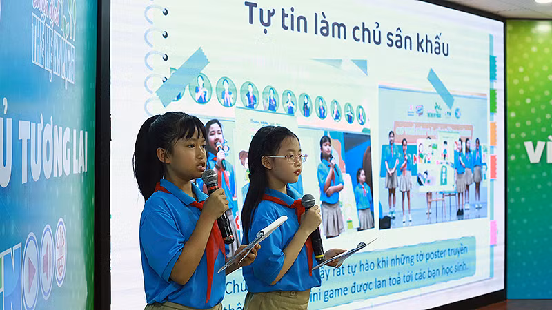 Các bạn nhỏ nòng cốt Chiến dịch "Thế hệ hy vọng". 