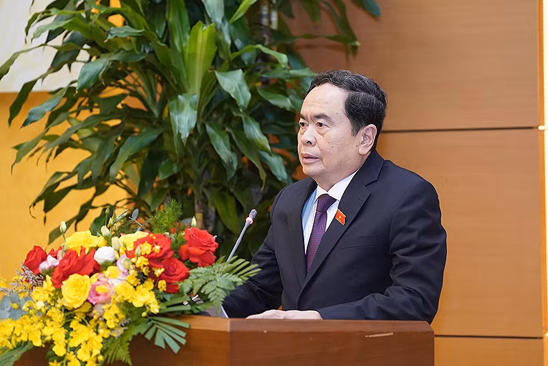 Đồng chí Trần Thanh Mẫn phát biểu ý kiến tại phiên giải trình.