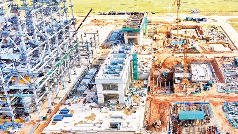 Công trường xây dựng Nhà máy nhiệt điện Quảng Trạch I.