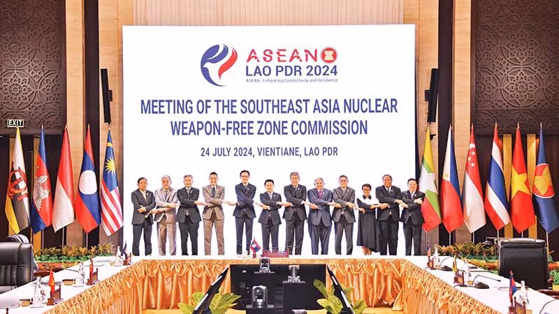 Lãnh đạo Bộ Ngoại giao các nước ASEAN tham dự Hội nghị tại Lào.