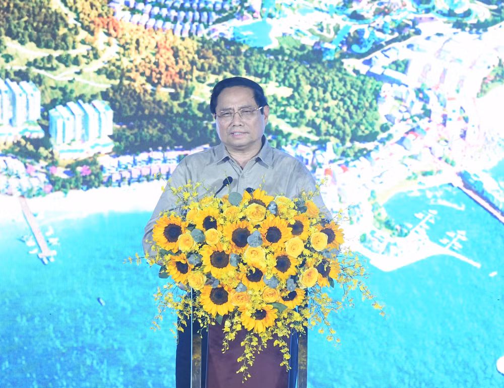 Thủ tướng Phạm Minh Chính phát biểu tại buổi lễ.
