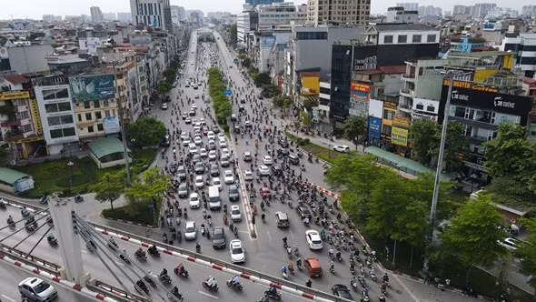 Hà Nội sẽ ưu tiên đầu tư đường Vành đai 2 đoạn Ngã Tư Sở-Cầu Giấy để giảm ùn tắc.