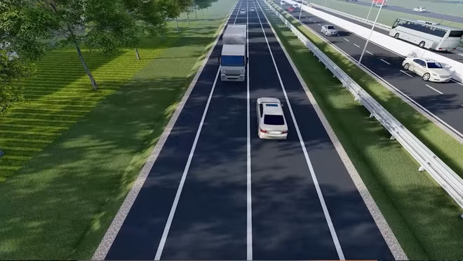 Phối cảnh một đoạn đường Vành đai 4-Vùng Thủ đô.