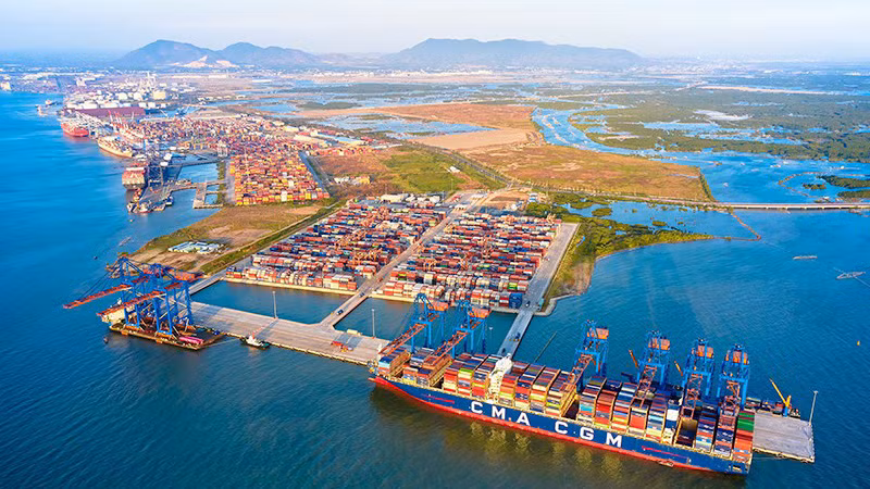 Cụm cảng Cái Mép-Thị Vải. (Ảnh: Vũ Tân)