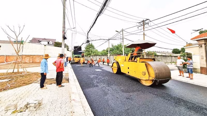 Khu tái định cư xã Xuân Thới Đông, huyện Hóc Môn đã hoàn thiện hạ tầng, chuẩn bị tái định cư cho người dân Dự án vành đai 3. Ảnh: Quý Hiền
