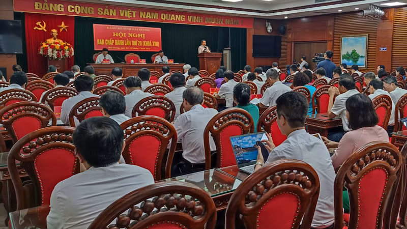 Hội nghị lần thứ 20 Ban chấp hành Đảng bộ tỉnh Hải Dương khóa 17.