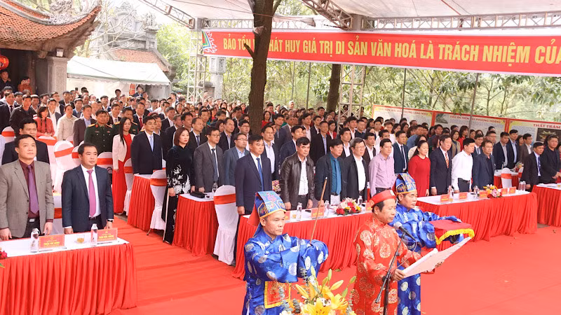 Lễ cung tuyên văn tế tri ân nhà giáo Chu Văn An.