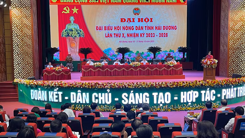 Đại hội lần thứ 10 Hội Nông dân tỉnh Hải Dương nhiệm kỳ 2023-2028.