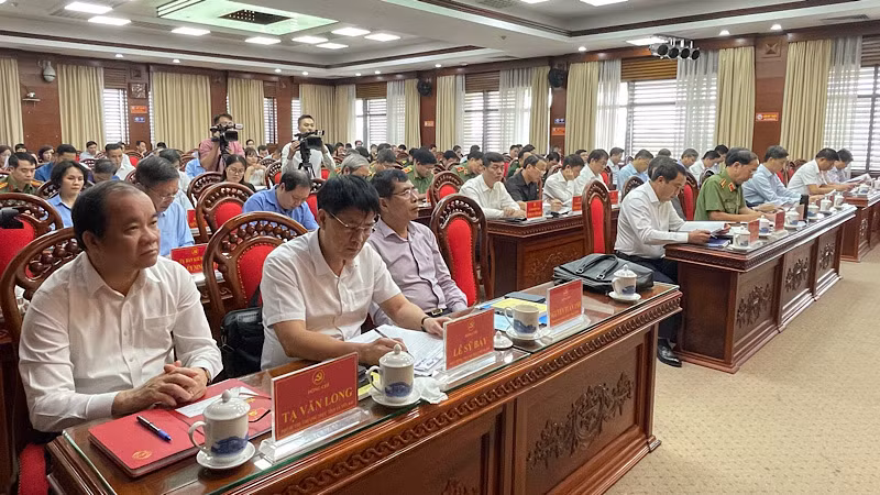 Các đại biểu tham dự Hội nghị giao ban quý 3/2023 công tác kiểm tra, giám sát và thi hành kỷ luật của Đảng.