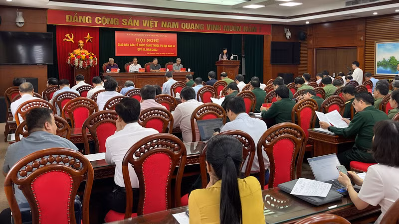 Hội nghị giao ban công tác kiểm tra, giám sát và thi hành kỷ luật của Đảng tại Hải Dương.