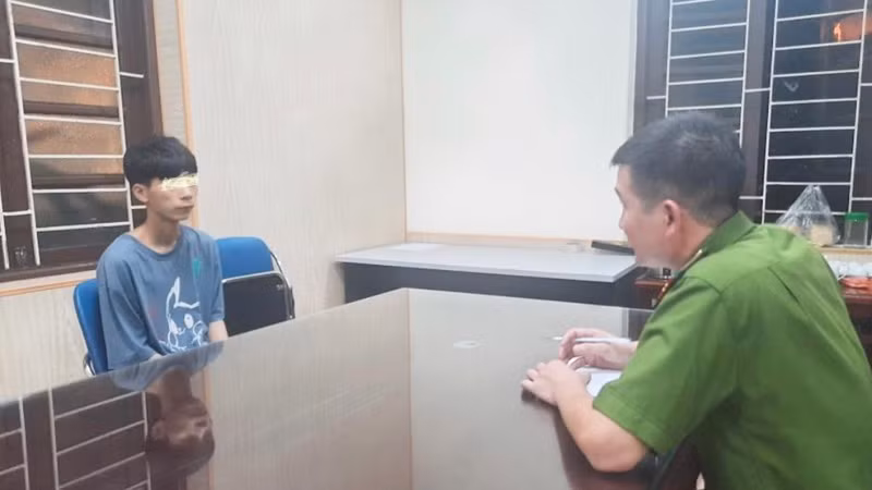 Trần Văn Đức tại cơ quan điều tra.