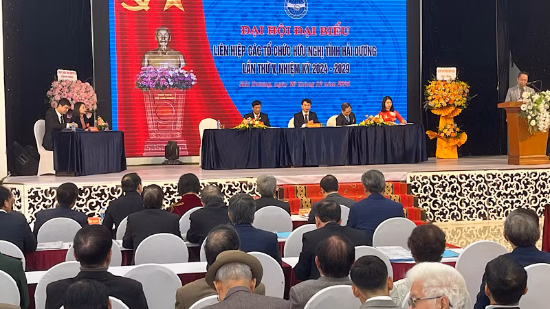 Đại hội lần thứ 5 Liên hiệp các tổ chức hữu nghị tỉnh Hải Dương. Đại hội lần thứ 5 Liên hiệp các tổ chức hữu nghị tỉnh Hải Dương.