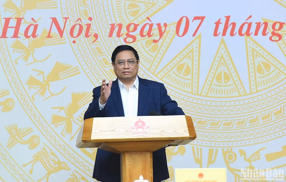 Thủ tướng Phạm Minh Chính phát biểu chỉ đạo hội nghị. Thủ tướng Phạm Minh Chính phát biểu chỉ đạo hội nghị.