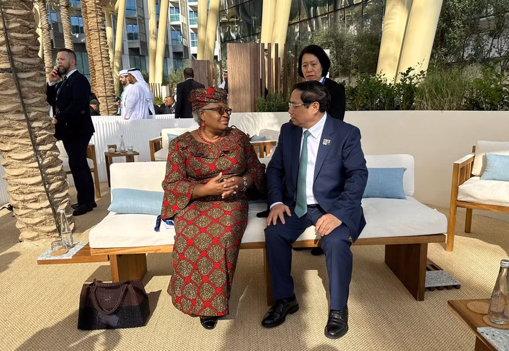 Thủ tướng Phạm Minh Chính gặp Tổng Giám đốc Tổ chức Thương mại Thế giới (WTO). Thủ tướng Phạm Minh Chính gặp Tổng Giám đốc Tổ chức Thương mại Thế giới (WTO).