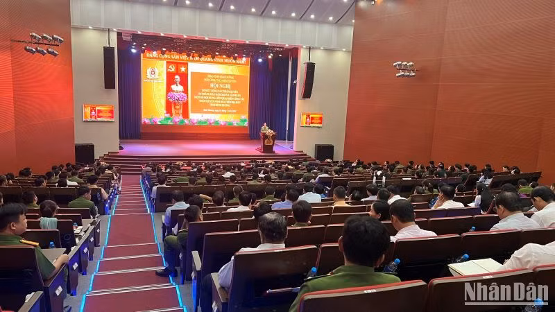 Quang cảnh Hội nghị Sơ kết công tác nhân quyền 6 tháng đầu năm 2024 và tập huấn công tác nhân quyền năm 2024 tại Bình Dương. (Ảnh: BAN TỔ CHỨC)