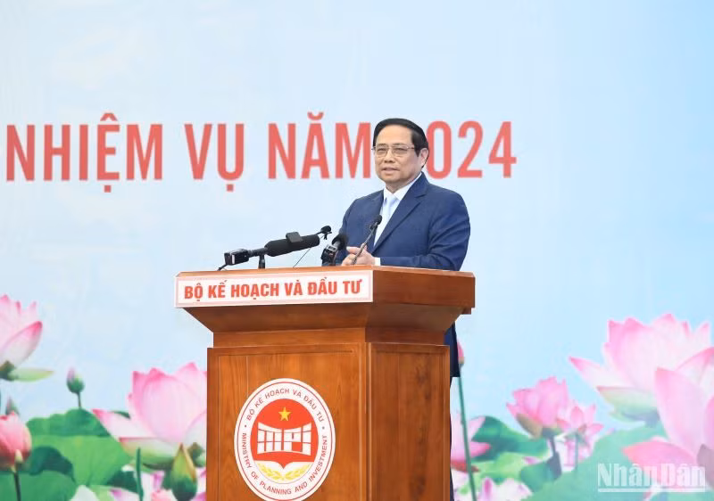 Thủ tướng Phạm Minh Chính phát biểu ý kiến chỉ đạo Hội nghị.