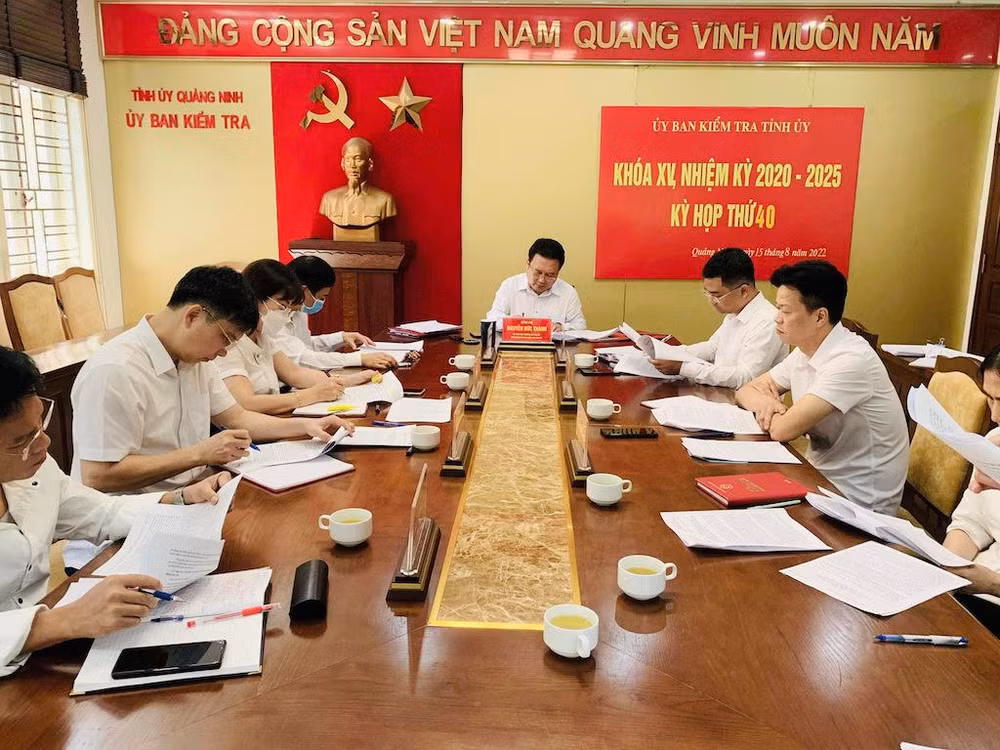 Kỳ họp 40 của Ủy ban Kiểm tra Tỉnh ủy Quảng Ninh.