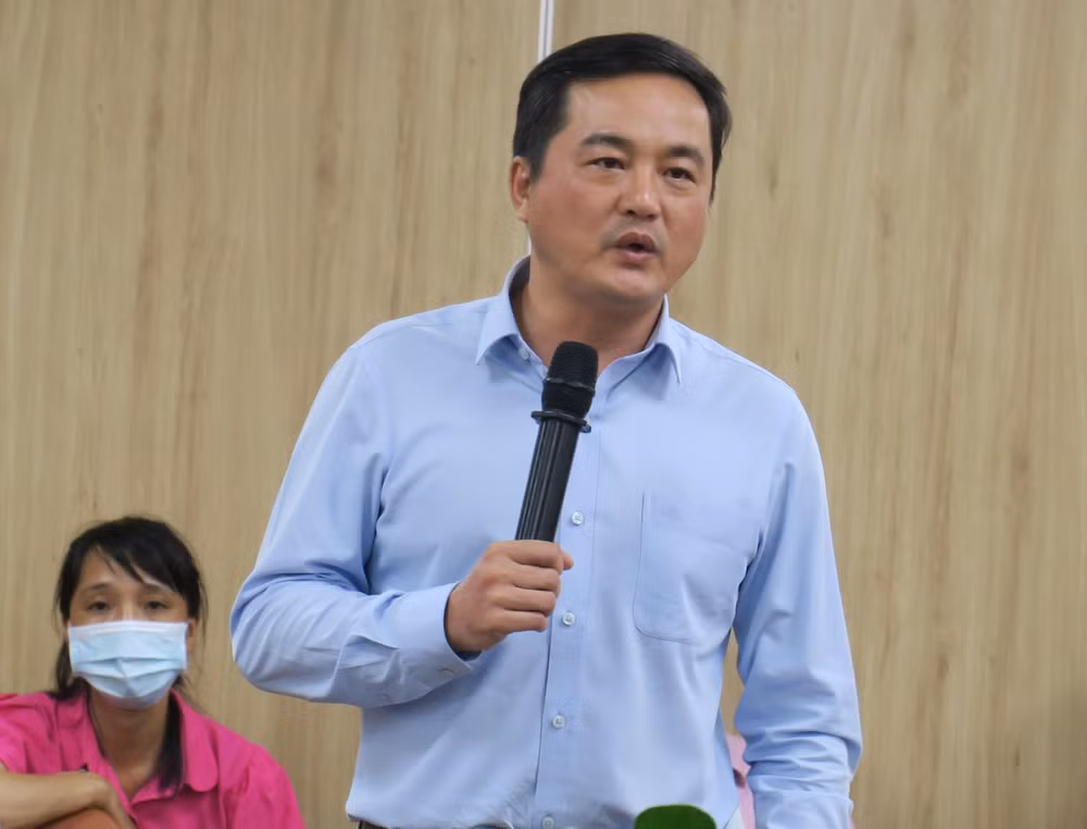 Ông Bùi Tá Hoàng Vũ, Giám đốc Sở Công thương Thành phố Hồ Chí Minh phát biểu tại họp báo.