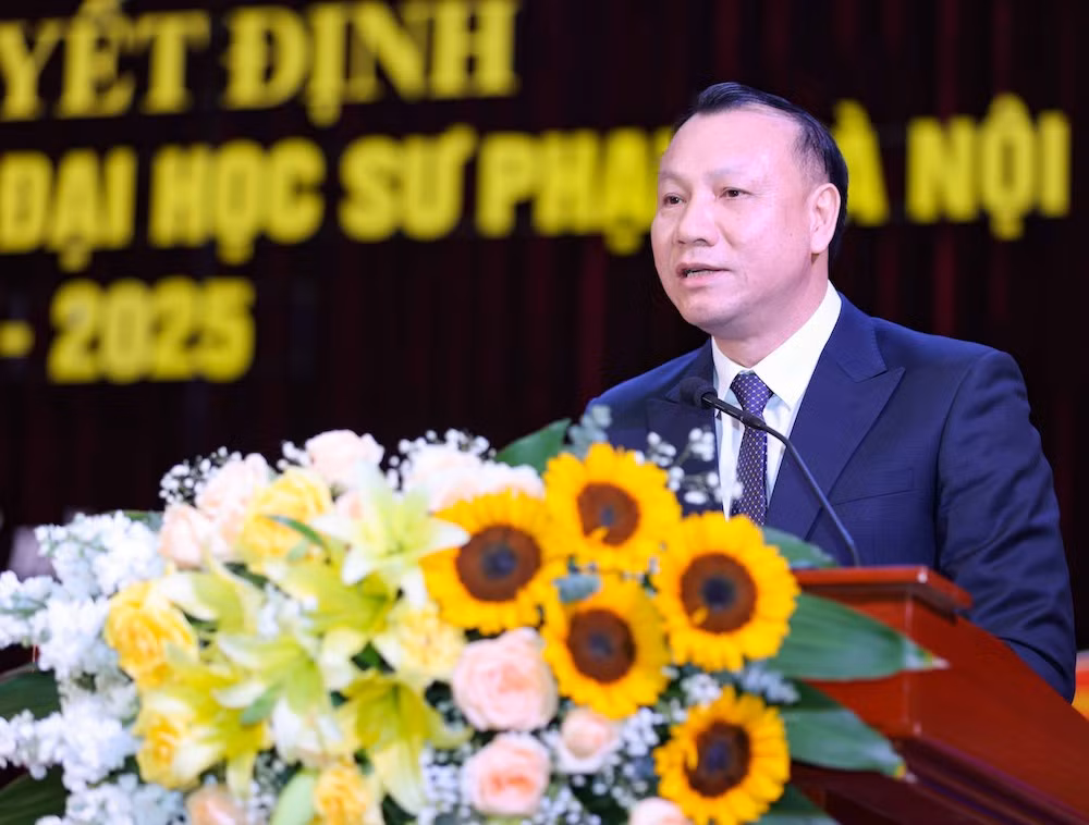 Hiệu trưởng Trường đại học Sư phạm Hà Nội Nguyễn Đức Sơn.