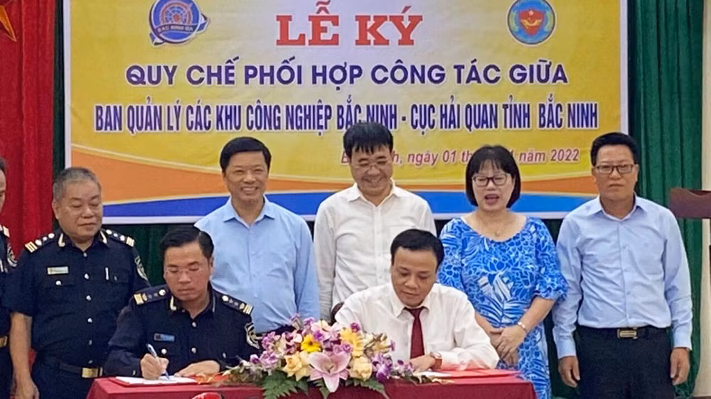 Cục Hải quan tỉnh Bắc Ninh và Ban Quản lý các Khu công nghiệp tỉnh Bắc Ninh ký Quy chế phối hợp.