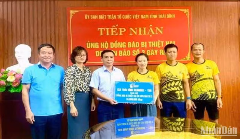 Từ 10/9/2024 đến nay, Ủy ban Mặt trận Tổ quốc Việt Nam tỉnh Thái Bình đã tiếp nhận kinh phí hỗ trợ của 71 cơ quan, đơn vị, tổ chức và cá nhân. Từ 10/9/2024 đến nay, Ủy ban Mặt trận Tổ quốc Việt Nam tỉnh Thái Bình đã tiếp nhận kinh phí hỗ trợ của 71 cơ quan, đơn vị, tổ chức và cá nhân.