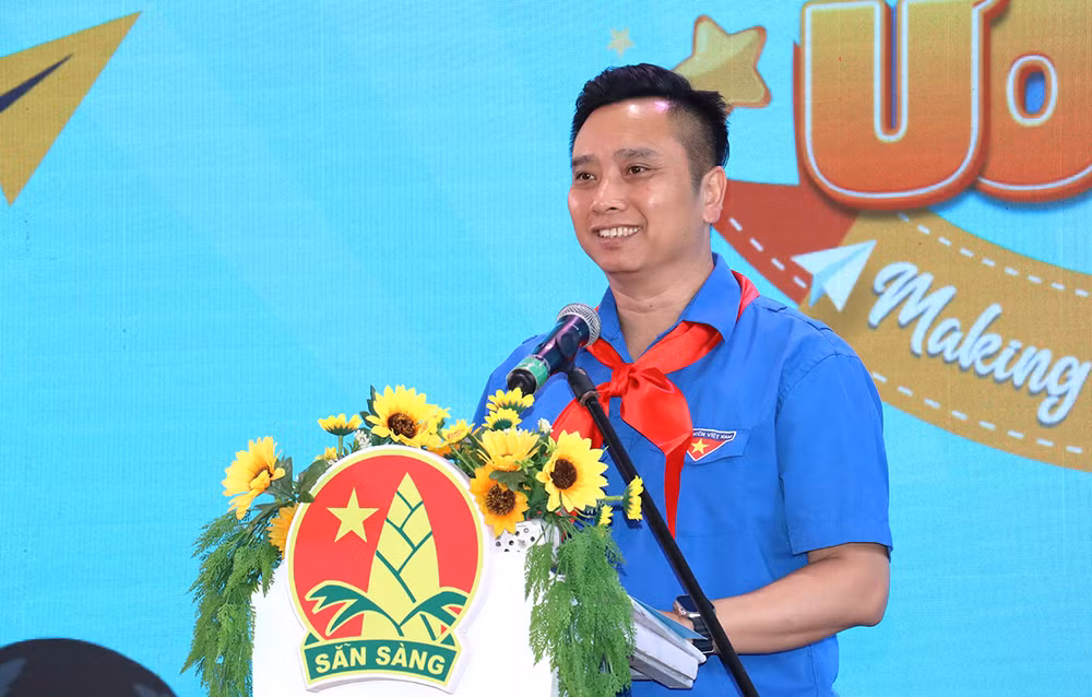 Đồng chí Lê Anh Quân phát biểu ý kiến tại lễ phát động chương trình. Đồng chí Lê Anh Quân phát biểu ý kiến tại lễ phát động chương trình.